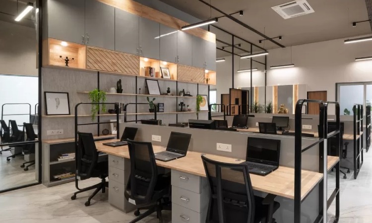 Konsep industrial kantor, Sumber: thearchitectsdiary.com