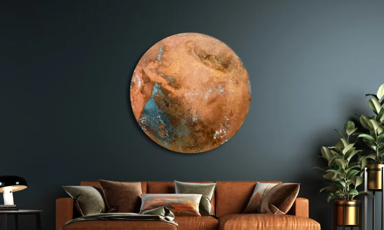 Wall art dari tembaga, Sumber: etsystatic.com