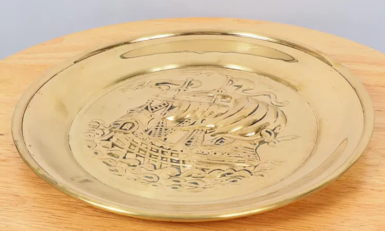 Desain piring pemandangan laut, Sumber: etsy.com