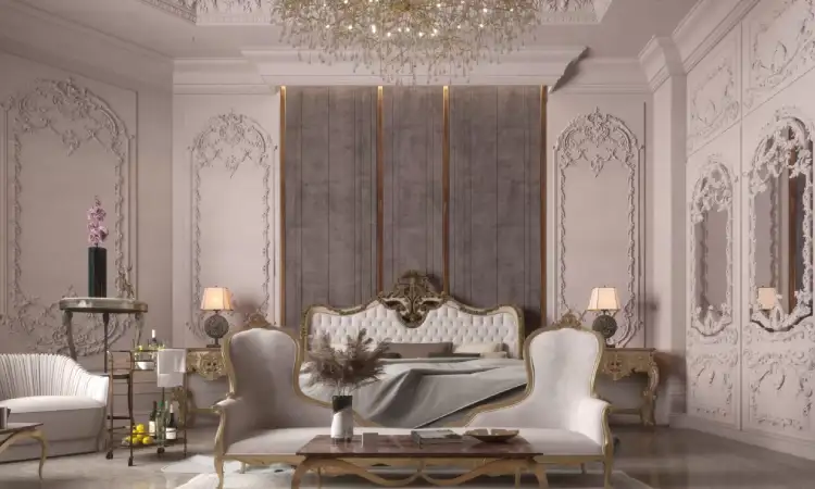 Ruangan dengan desain interior klasik, Sumber: hrarchz.com