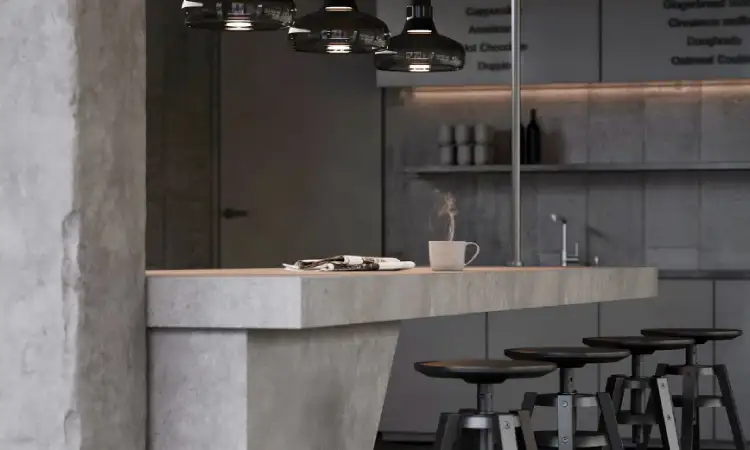 Konsep kafe industrial, Sumber: instagram.com