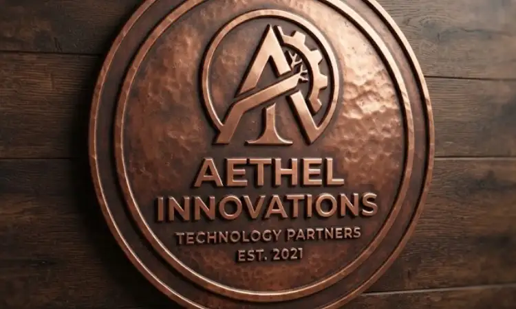 Teknik emboss pada logo tembaga, Sumber: AI